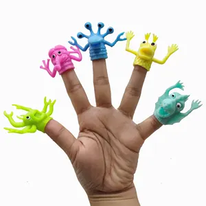 Little Mini Monster boneka jari kapsul TPR Superstar plastik dibuat khusus untuk anak-anak mesin penjual pura-pura mainan