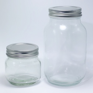Prix d'usine – Bocal Mason en verre à large ouverture de 4oz, 8oz, 10oz, 12oz, 16oz, 32oz pour confiture, mise en conserve et stockage alimentaire - Product Image 5