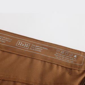 Heren Merino Wol Geweven Broek wollen broek retro kreukvrij zakelijke pantalon winterkleding formele broek - Product Image 4