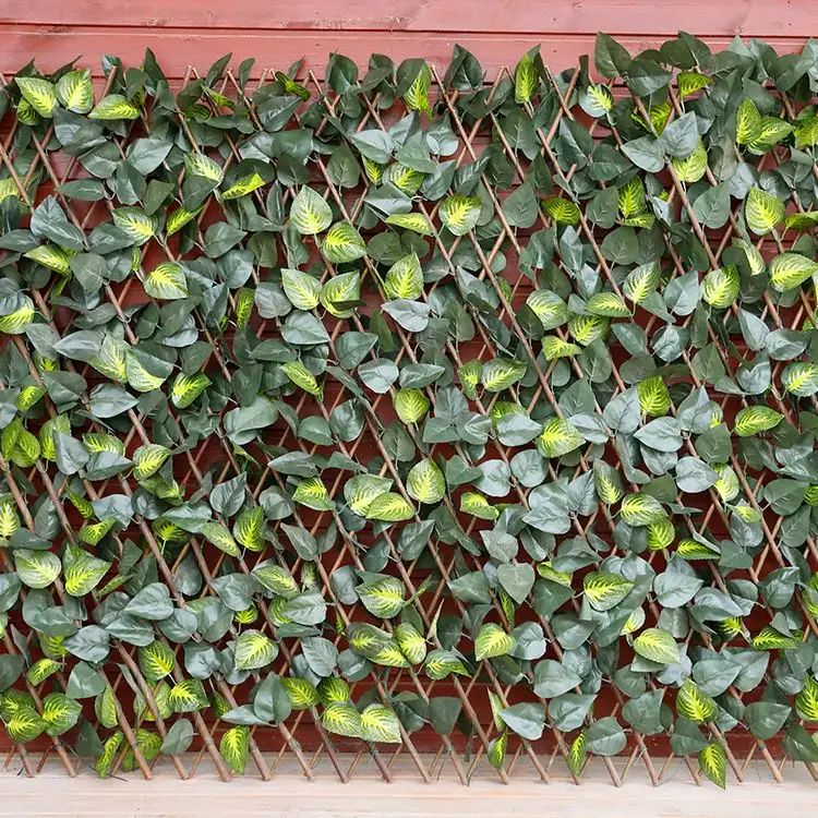 Real Touch Anti Uv Green Grass Wall Panel Artificial Plant Wall Panels Hedge Leaves Fence For Outdoor Decoration