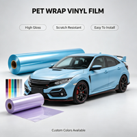 Film PPF brillant auto-réparant Premium 500+ couleurs changeantes 7,5 mil 1,52x17m, vinyle de recouvrement de voiture, rouleau complet pour carrosserie, autocollants pour voiture