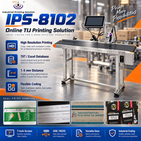 Imprimante TIJ en ligne IPS-8102 10 pouces, imprimante jet d'encre haute résolution, machine de codage par lots pour sacs, aliments, boissons, produits industriels
