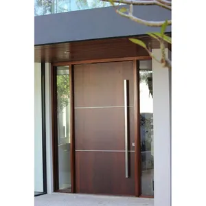 Blh-83 Fast Delivery Round Top Entry Door Bamboo Exterior Doors Pivot Doors Modern For Home Balcony