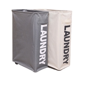 Cesto multifuncional para la ropa sucia, cesta de almacenamiento de ropa sucia, organizador de tela Oxford con ruedas - Product Image 1