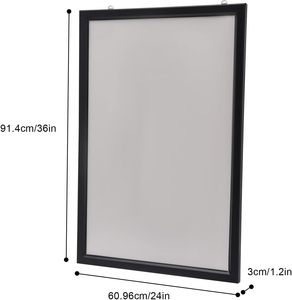 Cadre lumineux LED rectangulaire en gros, éclairage rétroéclairé haute luminosité 4000 lumens, anti-poussière pour publicité intérieure - Product Image 2