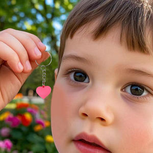 Soft Rubber <b>Keychain</b> Creative Internet Celebrity Heart Pendant Couple Decoration <b>Car</b> Backpack Hanging Accessory - Product Image 4