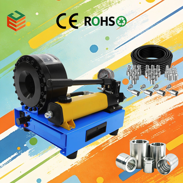 High Precision Manual Hydraulic Hose Crimper 1/4-2 Inch Portable Hose Press for Hydraulic Hose Assembly