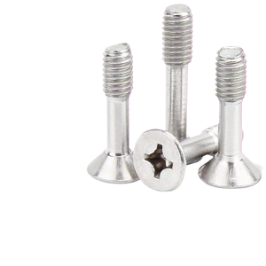 สกรูหัวจมแบบไขว้ สแตนเลส 304 ไม่หลุด แบน <span class=keywords><strong>ครึ่ง</strong></span>เกลียว M2.5/M4/M6/M8 - Product Image 1