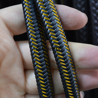 Yaklaşık: 12*6mm örgülü deri halat geniş düz deri kordon bilezikler DIY takı yapımı bulguları fabrika satış fiyatı