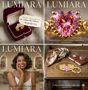 Bohemian Style Finger Jewelry 18K Gold Luxury Heart-Shaped Pink Zircon Decoration Women's <b>Open</b> <b>Ring</b> - Product Image 4