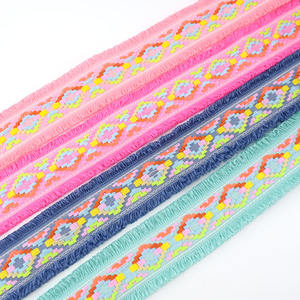 Meetee — sangles en <span class=keywords><strong>Jacquard</strong></span> à franges pour vêtements, 10 pièces, bande décorative, bricolage, garnitures, dentelle, couture, col de vêtements, artisanat, AP539 - Product Image 6