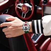 Montre pour homme Joker Funny, étanche, lumineuse, en cuir, à quartz
