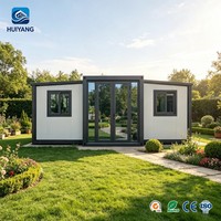 Maison conteneur extensible de 20 pieds, préfabriquée, modulaire, à double aile, pour une assemblage rapide et une vie moderne