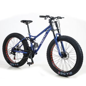 Vélo de montagne VTT pour hommes, prix d'usine, 20 pouces, descente, pneus larges 24/26x4.0, freins à disque en acier, double suspension, cruiser pour neige et plage - Product Image 3