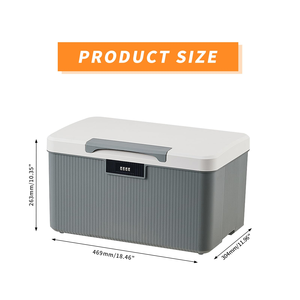 Waterproof <b>Folding</b> Design Multifunctional Click-Locked Transparent Plastic <b>Storage</b> <b>Box</b> for Square-shaped Garage Clothes <b>Storage</b> - Product Image 2