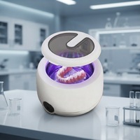 Nettoyeur dentaire électrique ultrasonique UV GT-M4 avec réservoir en acier inoxydable de 200 ml, 45 kHz, pour aligneurs, usage domestique, alimentation USB