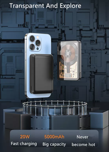 Banco de energía solar portátil, placa de módulo de carga rápida de 20000mah, funciona con monedas para <span class=keywords><strong>iniu</strong></span>, capacidad de 50000mah, Banco de energía con teclado láser - Product Image 6