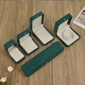 Custom Velvet Rectangular Jewelry Packaging <b>Gift</b> <b>Box</b> for Necklace Earrings Rings Bracelet Durable and Elegant - Product Image 3