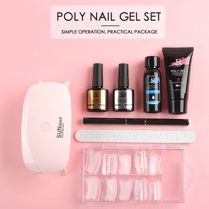 Poly <span class=keywords><strong>Gel</strong></span> Ongles Constructeur Set Étiquette Privée D'extension des Ongles Acrylique Poly <span class=keywords><strong>Gel</strong></span> Kit Avec Lampe Uv Brosse Outils - Product Image 3