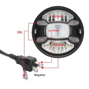 Proyector Led redondo de 7 pulgadas, faro antiniebla para coche, luz Led Drl, señal de giro Led para Jeep Wrangler Jk <span class=keywords><strong>4x4</strong></span>, luces todoterreno - Product Image 3