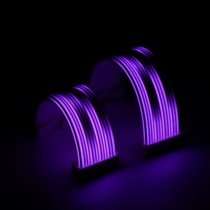 Asiahorse - Kit de Cables de Extensión para Fuente de Alimentación RGB ARGB, ATX de 8 Pines y 24 Pines, Tira de Luz RGB Dual Triple para Cables de Extensión de Fuente de Alimentación - Product Image 1