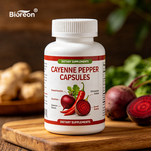 Capsule Premium di Peperoncino Cayenne, Barbabietola e Berberina per il Benessere delle Vene delle Gambe e del Cuore, Formula Erboristica per i Vasi Sanguigni ODM - Product Image 1