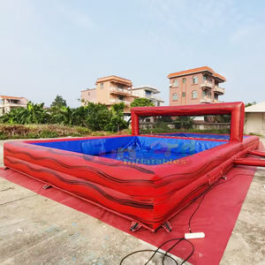 Cancha de voleibol acuática inflable de calidad comercial para fiestas en piscinas y eventos al aire libre, juegos deportivos inflables - Product Image 5