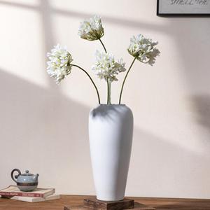 Fleurs artificielles d'agapanthus Meng Jie en soie violet clair pour la décoration du salon et de la chambre - Product Image 2