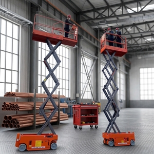 Plateforme élévatrice à ciseaux électrique autopropulsée pliable 10m 12m 14m - Product Image 1
