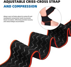 Soporte de Tobillo con Diseño de Talón Abierto, Talla Única, con Cierre Fuerte y Tiras de Silicona Antideslizantes <span class=keywords><strong>para</strong></span> Correr y Baloncesto - Product Image 4