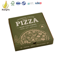 Caja de Pizza Corrugada de 33x33 cm con Logotipo Personalizado para Entrega a Domicilio de Restaurantes de Comida Rápida y Empaque de Cartón para Pizza