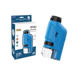 Niños estudiantes ciencia biología enseñanza portátil Mini bolsillo LED luz alimentado por batería microscopio con aumento de 60X-120X - Product Image 6