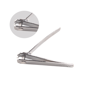 Tagliaunghie tagliaunghie portatile piccolo in acciaio inossidabile argento con lima per la cura della casa - Product Image 3