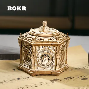 Robotime Rokr New Product Ideas AMK52 Secret Garden Music Box Toys 3D Wooden Puzzles Creative Christmas Gifts