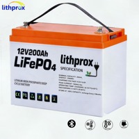 Neue LiFePO4-Technologie 12V200AH Elektro-Dreirad-Batterie Vibrationsfest Plug-and-Play für Behindertenroller CE FCC UN38.3