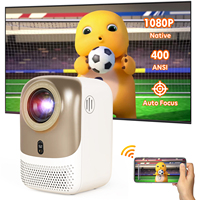 CR38 Pro 1080p Auto Focus Projecteur CRE LCD LED Lumière Lampe Mini Appareil Photo Numérique Projection 3.97 "LCD Caméra Vidéo Android 9/12