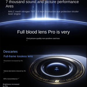 โปรเจคเตอร์เลเซอร์พกพาอัจฉริยะ JMGO N5 Pro ความละเอียด 4K 3100 CVIA ลูเมนส์ ระบบปรับอัตโนมัติ สำหรับใช้งานที่บ้านและนอกบ้าน เล่นเกม JMGO N5 Pro JMGO N5 Pro Triple Laser - Product Image 3