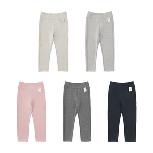 YOEHYAUL C3654 Senza MOQ <span class=keywords><strong>Leggings</strong></span> Primaverili per Bambini, Pantaloni a Gamba Stretta in Maglia Liscia per Bambine - Product Image 2