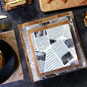 <b>Paper</b> Sheets Customized Printed Parchment <b>Paper</b> <b>Paper</b> <b>Bakery</b> Tissue Greaseproof Waterproof Burger Sandwich Wrapping - Product Image 2