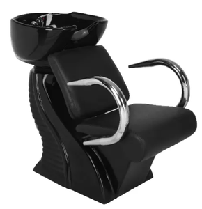 Meilleures ventes de mobilier de salon : Bac à shampoing moderne en cuir pour salon de coiffure - Product Image 1