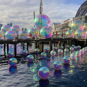 Décoration boule de miroir gonflable Disco colorée boule de miroir gonflable boule d'argent géante gonflable pour la <span class=keywords><strong>location</strong></span> de fête - Product Image 6