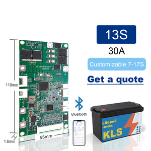 KLS thông minh <span class=keywords><strong>Bluetooth</strong></span> BMS 13S-30V LiFePO4 Lithium-ion 10a-200a cho e-bike BMS 36V-60V pin thông minh hệ thống quản lý - Product Image 2