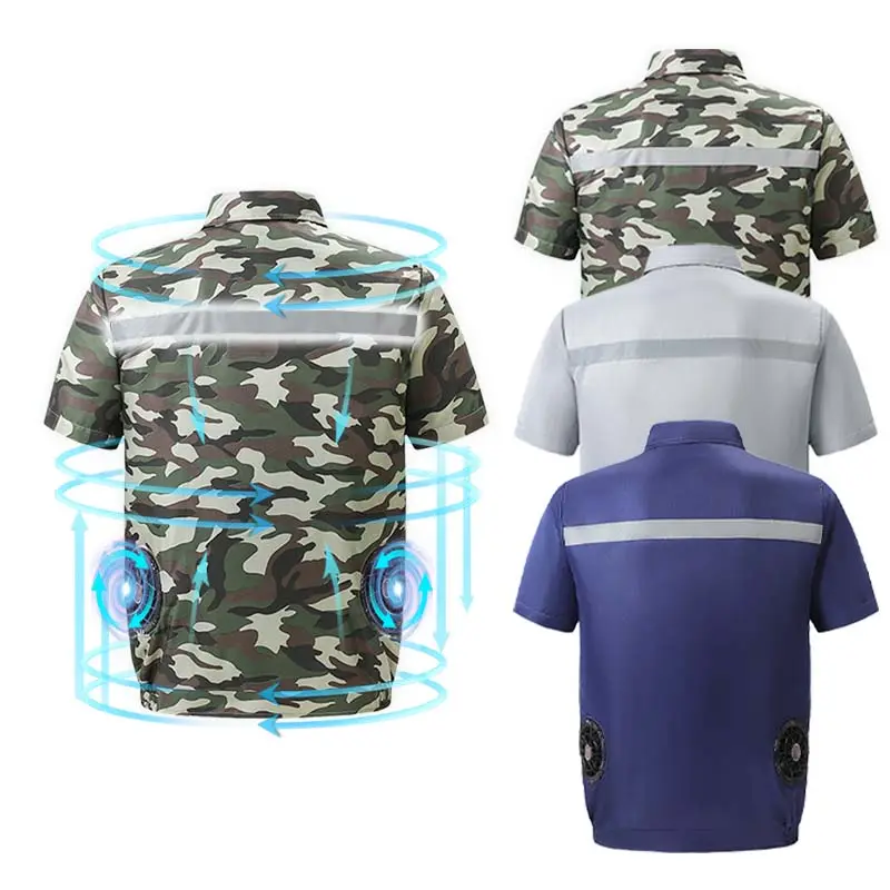Yaz çalışma klima serin ceket soğutma fanı ceket 5 Volt akıllı fanlar klima soğutma iş elbisesi