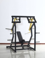 Máquina de Press de Hombros Lateral ISO, Equipo de Gimnasio Comercial para Entrenamiento Aislado de Deltoides y Hombros