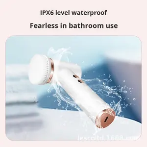 Masajeador Facial de Silicona al por Mayor con Cepillo Limpiador de Poros de 5 Velocidades para Espalda y Rostro, Impermeable, con Batería Integrada - Product Image 6