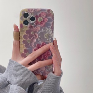 Funda de teléfono para mujer con pintura al óleo de flores para iPhone 15 pro Max, funda trasera de silicona suave para iPhone XS 11 12 13 14 series - Product Image 3