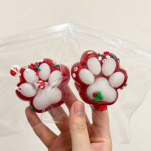 Juguete Blandito Popular con Forma de Garra de Gato para Navidad y Halloween, Juguete Novedoso para Aliviar el Estrés, Lodo Blandito con Rebote Lento - Product Image 4