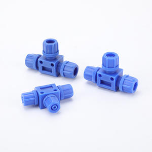 Nouveau type de raccord pneumatique en T, composant en PU, tuyau d'air, raccord en plastique PE, droit, filetage externe, raccord rapide - Product Image 3