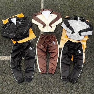 High Quality Custom Nylon Gym Tracksuit Pants Men Lightweight <b>Zip</b> <b>up</b> <b>Jacket</b> Two Piece Nylon Windbreaker Tracksuits - Product Image 5