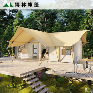 Tienda de campaña de lujo tipo casa de madera para acampada en la naturaleza, alojamiento familiar al aire libre, tipo T, para una habitación. - Product Image 2
